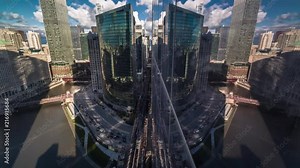 Chicago reflection - high-rise time lapse