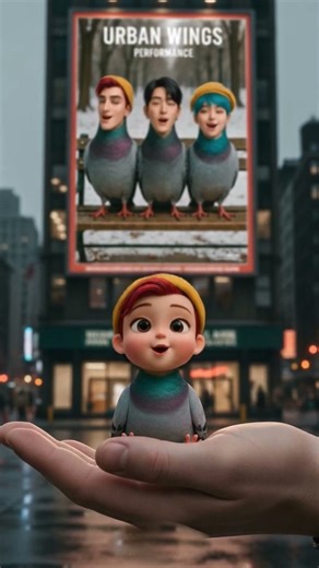 Pigeon Singing Soda Pop | Little Abby Saja #demonhunters #sodapop #sajaboys