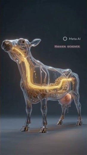 The Secret Bio-Reactor Inside a Cow#facts #shorts