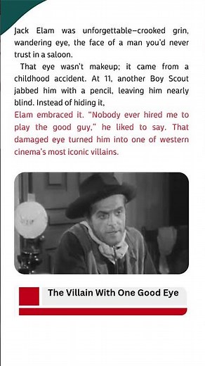 The Villain With One Good Eye