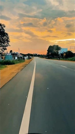 Golden sunset 🌅 amazing view 💕| Most Beautiful Evening View in Nature #roadtrip #trending