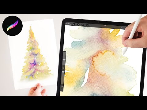 how to do realistic watercolor blending in procreate. Abstract watercolor painting effects