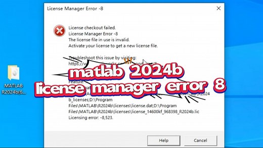 使用win10系统安装matlab 2024b license manager error 8出现以上故障无解##软件 #matlab #建模#考研