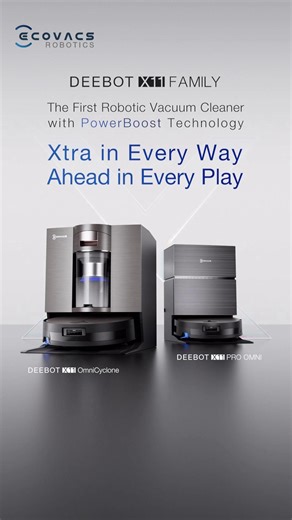 DEEBOT X11 FAMILY is coming！ Want next-level clean? Get it now! 💡 👉https://dada.link/pCfSvu #XtraInEveryWay #DEEBOTX11 #ECOVACS #PowerBoost #PerpetualRun #OZMOROLLER #BLAST #TruePass #OmniCyclone #AGENTYIKO | ECOVACS ROBOTICS