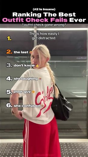 Ranking The Best Outfit Check Fails #outfit #women #shorts