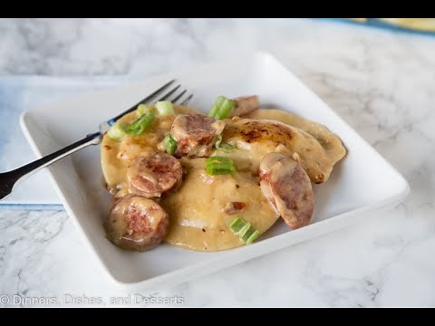 Pierogies Sausage Skillet - Dinner ready in minutes!