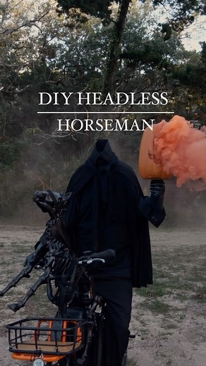 Jess Davis | DIY Headless horseman costume is so easy, affordable and AWESOME🎃🔥 You will need a piece of poly foam, found mine at hobby lobby for $8.... | Instagram