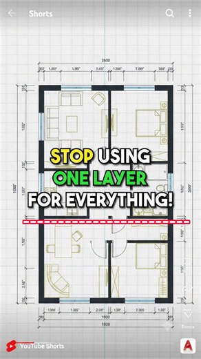 AutoCAD Layers for Beginners — Stop Making This Mistake! | Day 4 #shorts