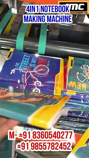 Fully Automatic Notebook Making Machine price in India, 4 in 1 Notebook Making Machine price