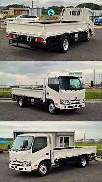 🚛 新入りの可愛い相棒、日野デュトロ平ボディ3トン をご紹介！ただいまご注文受付中！🌟全国どこでも配送可能です。📩 気になる方はDMへ、またはプロフィールのリンクからサイトをご覧ください！