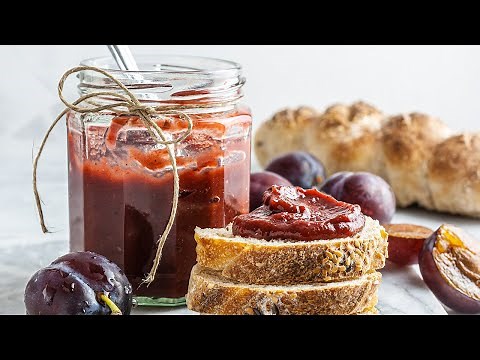 Sugar-Free Plum Jam | Without Pectin | Foodaciously