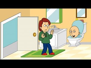 Caillou turns himself into the Skibidi toilet
