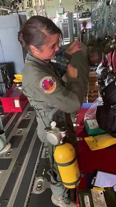 What’s going on today? 36th Aeromedical Evacuation Squadron training is what’s goin’ on. Here is Senior Airman Emilie Canlas, 36th AES air evac technician, function checking a quick-don oxygen mask.✈️ 🚑 #ReserveCitizenAirmen #ReserveReady #HurricaneHunters #WC130J #SuperHercules #AES #AirMedics | 403d Wing, Air Force Reserve