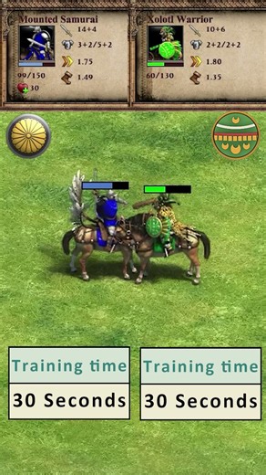 👹 Mounted Samurai vs 🐆 Xolotl Warrior! The Secret Unit Battle #aoe2 #aoe2de