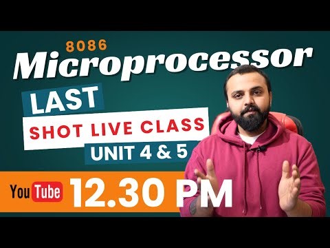 Live Class Microprocessor 8086 | Specially For Writing Assembly Language Programming | Proc & Macro