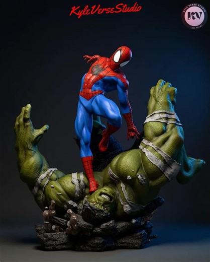 Spider-man Vs Hulk Diorama 1:6 Scale STL (digital Download) - Etsy