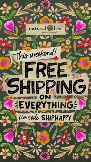 31K views | Holiday Happiness = FREE SHIPPING on all orders! The perfect gifts for everyone on your list! Use code: SHIPHAPPY ✨ | Natural Life | Facebook