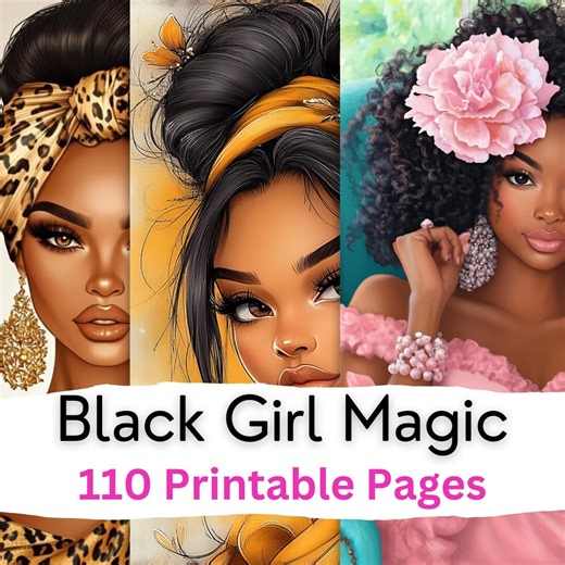 Black Women Junk Journal, African American, Junk Journal Kit, Digital Papers, Printable Ephemera, Digital Journal Kit, Black Woman Journal - Etsy