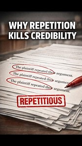 WHY THIS ARGUMENT FAILS #2- REPETITION KILLS CREDIBILTY