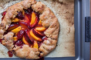 Plum and Peach Galette