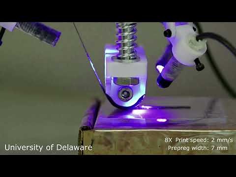 Continuous carbon fiber/epoxy composites 3D printing/additive manufacturing