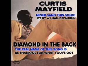 NOT Curtis Mayfield "Diamond In The Back"