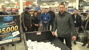 Congratulations to Vic S. of Winnipeg, Mb Vic is the lucky winner of a $5,000 Princess Auto Gift Card!!! Entries were received from all of our stores coast to coast during the Mega Smasher Event held September 20, 2016. The draw took place at the Panet store on October 20th and Vic's name was drawn from a trailer bed of thousands and thousands of entries. Thank you to everyone who entered and enjoy your winnings Vic! | Princess Auto