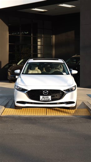 Snowflake White Pearl and built for the daily drive. The 2026 Mazda3 Sedan delivers a sleek design, strong fuel economy, and standard tech like Apple CarPlay and Android Auto. Explore 2026 Mazda3 availability, pricing, and offers at Mazda of Orange or start browsing online at mazdaoforange.com. #Mazda3 #MazdaOfOrange | Mazda of Orange