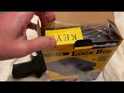 Car Gun Safe - Snap Safe Large Lock Box