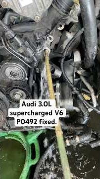 Audi V6 supercharged P0492 fixed! #dr# mecanica rd.