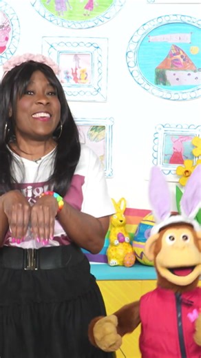 Kemi tests Milkshake! Monkey's Easter Bunny skills!