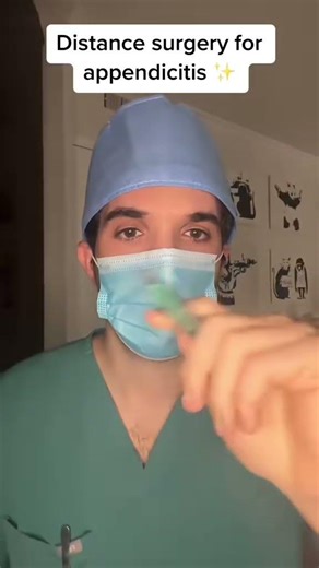 I performed my first distance appendectomy