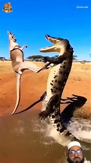 #allah #cangaroo #crocodile #cangaroovscrocodilefight #wildlife #animalworld #funny