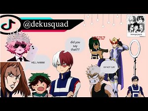 Mina exposes the dekusquads tiktoks// deku and bakugou did what?!??// Mha text