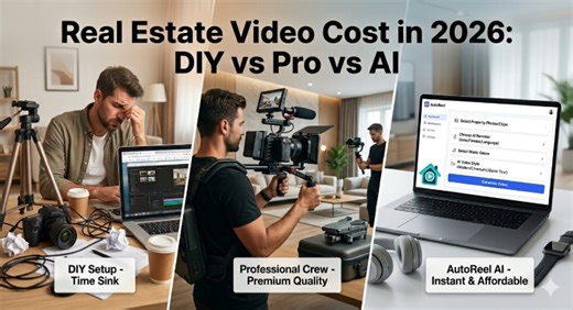 Real Estate Video Cost Breakdown: DIY vs. Videographer vs. AI in 2026