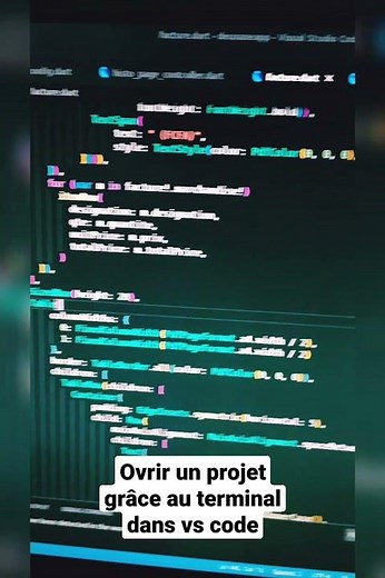 Ouvrir un dossier dans vs code grâce au terminal