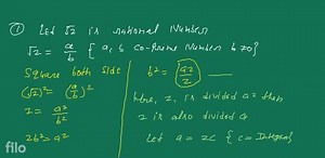 Prove that root 2 is a irrational... | Filo