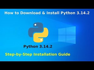How to download and Install Python 3.14.2 on Windows 10 64 bit
