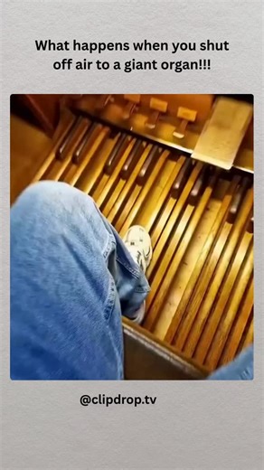 clipedrop.tv | Most instruments fall silent the moment power is cut—but a pipe organ behaves differently. It creates sound using pressurized air, not... | Instagram
