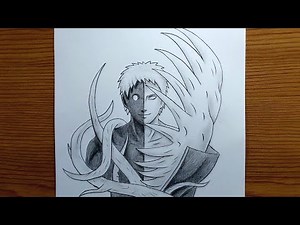How To Draw Obito Half Zetsu Form || Easy Tutorial For Beginners