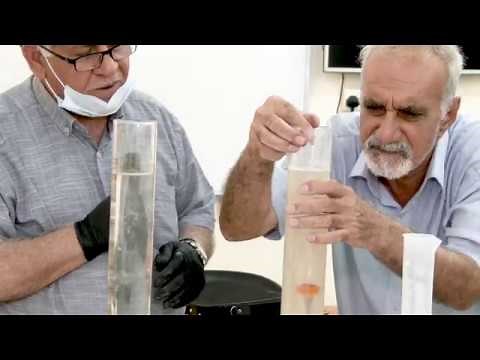 التجربة Hydrometer test / المرحلة الثالثه - قسم الهندسه المدنيه / التدريسي : ا.م د. ناجي خير الله
