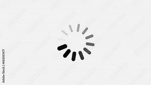 Loading Circle, video. Download progress, Circle Loading icon loop out animation with dark background. Circle Loading icon loop Loading Icon, Circle loading icon loop out animation.