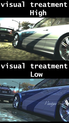 BMW M3 GTR HIGH vs LOW Graphics 🔥 | NFS Most Wanted Visual Comparison #bmwm3gtr #shorts #comparison