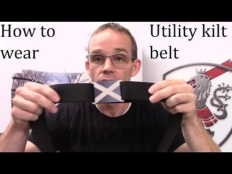 How to put on / wear utility belt and buckle - UT Kilts