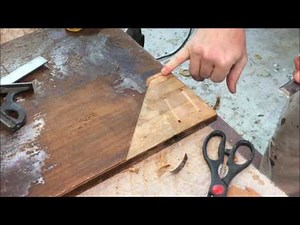 RESTORATION/ REPAIR - MAHOGANY VENEERED CARD TABLE( PART 2/ 2)
