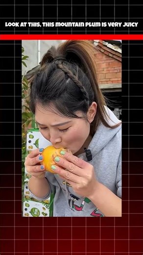 Look at this, this mountain plum is very juicy #unitedstates #farming #plum #food #fruit