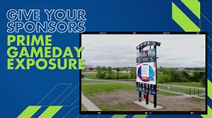 Give your sponsors an irresistible offer: front-and-center ad placements on gameday. A video board provides dynamic marketing capabilities that static panels do not. Create next-level opportunities for your donors – start here https://bddy.me/3BS8ZM8 | Daktronics