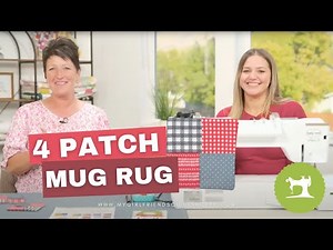 No-Fuss Folded Coaster: 4 Patch Mug Rug Tutorial