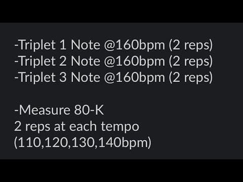 HB Video Assignment #5 - Triplet Timings / Show Music