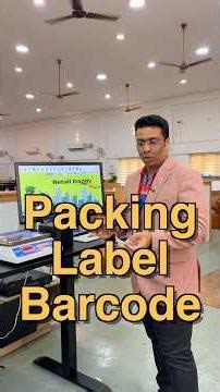 Packing Label Barcode 😍😱🤩🤩👌👌#raintech #retailbillingsoftware #barcode